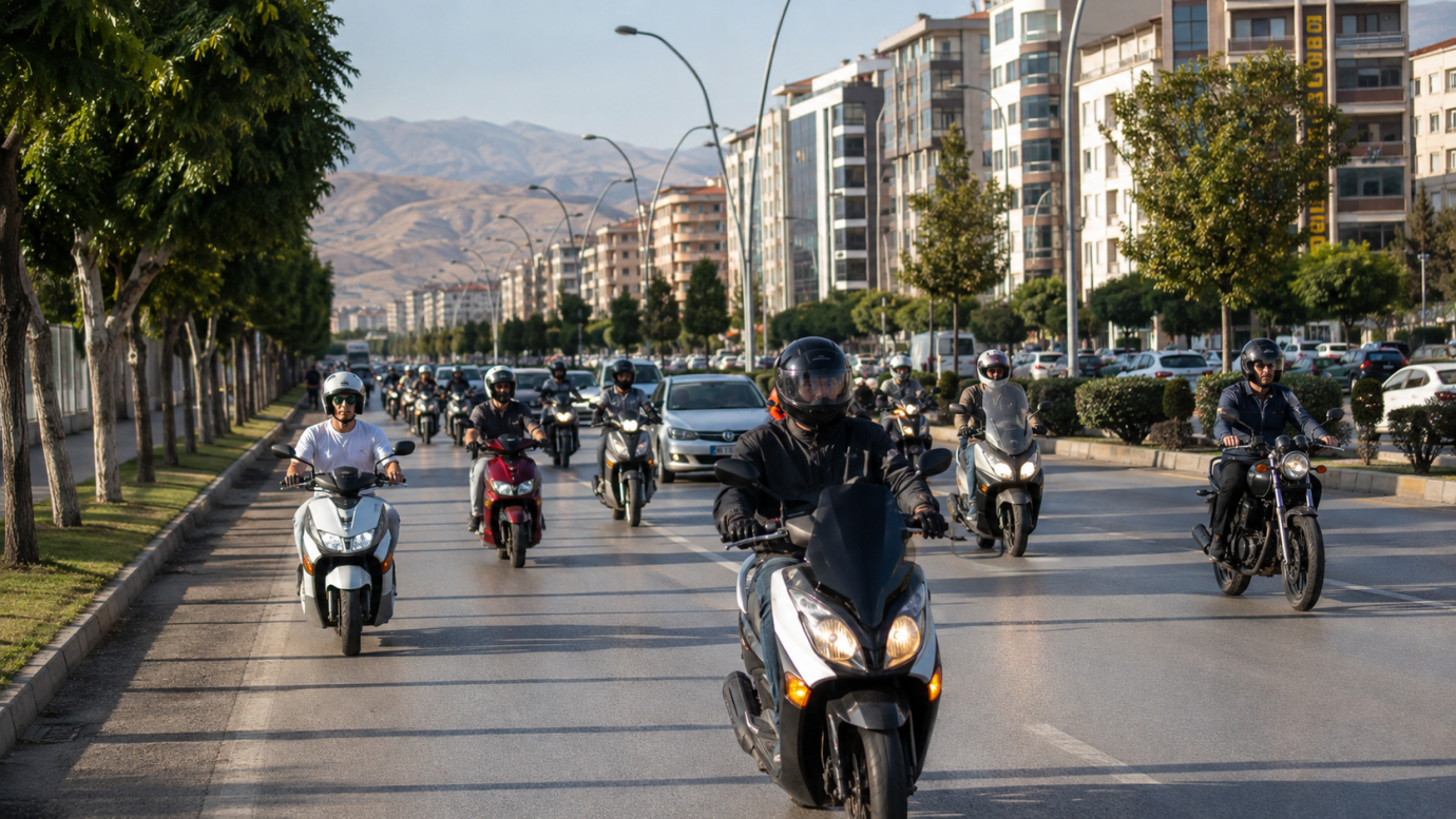 Motosiklet sayısı 5 yılda yüzde 124 arttı