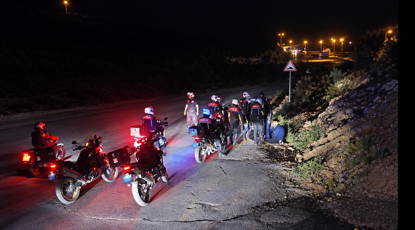 Malatya’da motosikletli polislerden suçlulara darbe