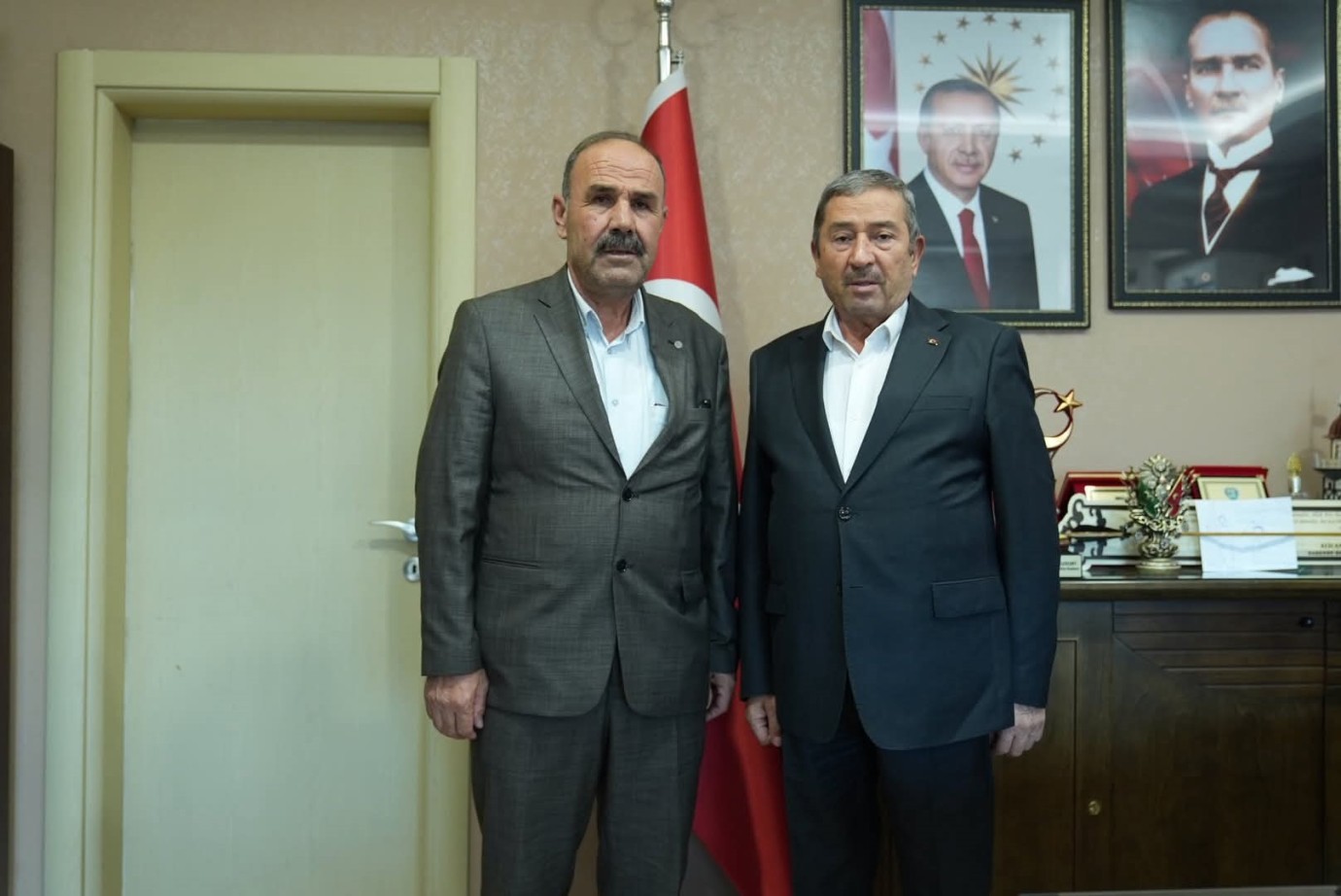AK Parti Darende ilçe başkanı Zeki Bozkurt’tan Belediye başkanı Bozkurt’a ziyaret