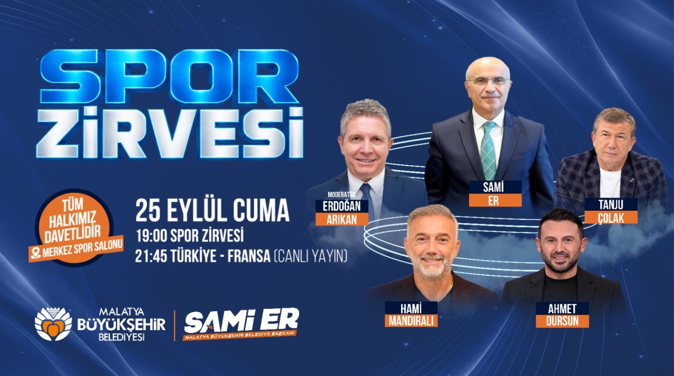 Malatya’da Spor Zirvesi heyecanı ve milli maç bir arada