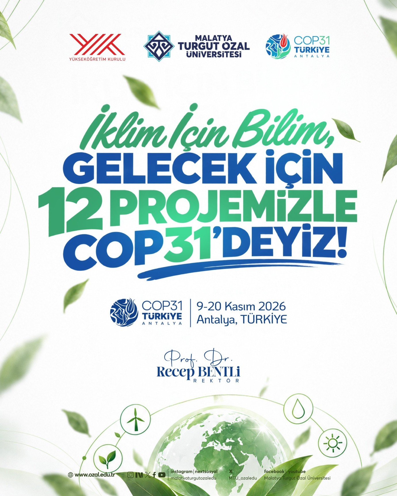 MTÜ, 12 projeyle COP31’de Malatya’yı temsil edecek