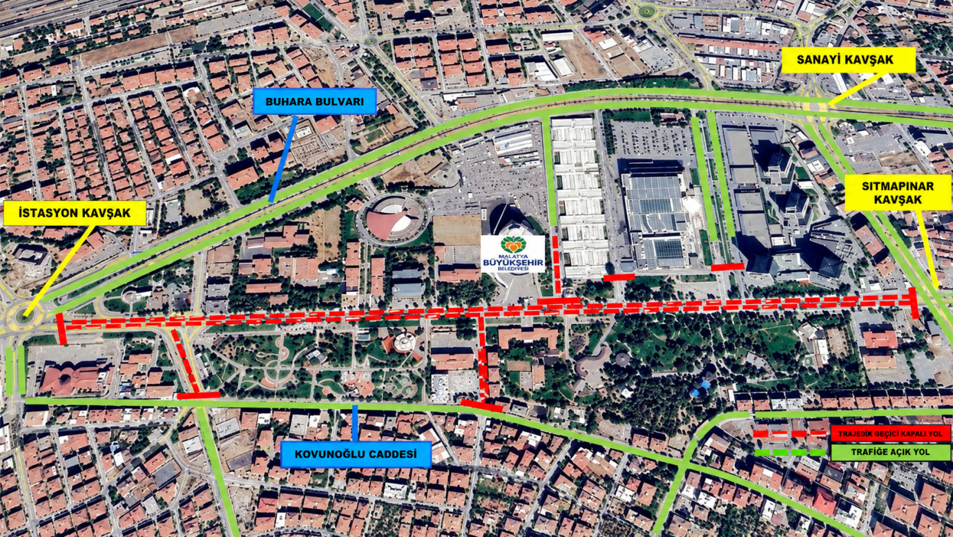 İnönü Caddesi trafiğe kapatılacak